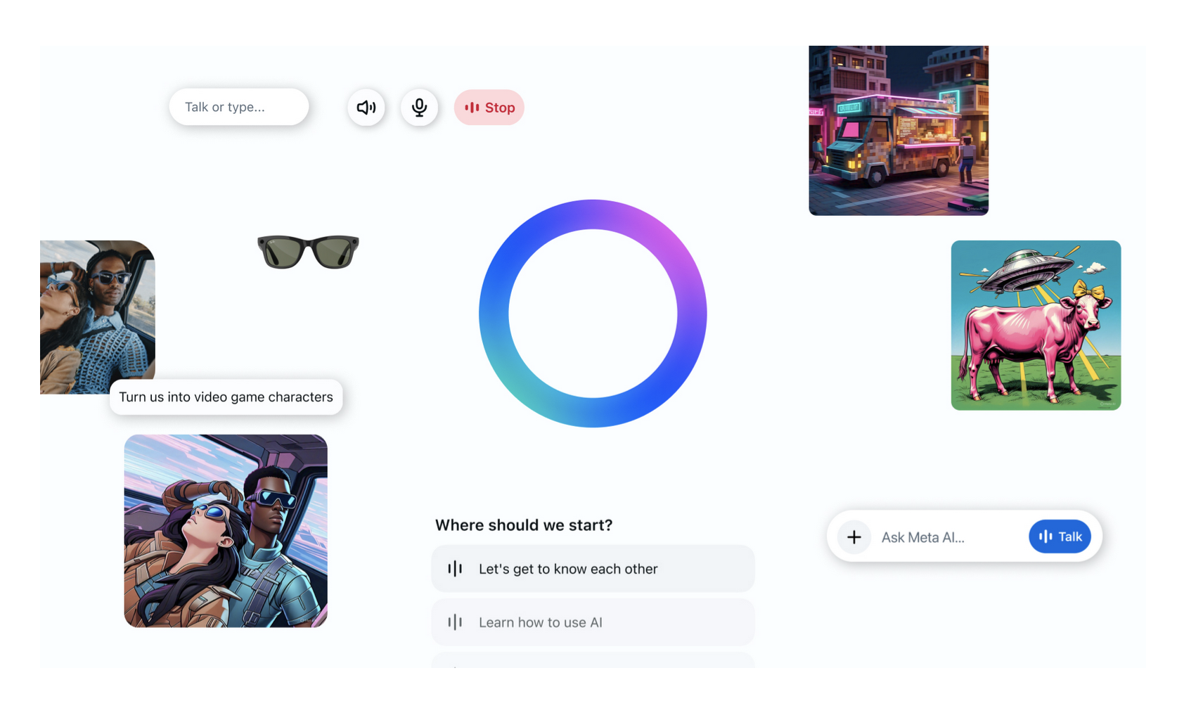 Aplicación Meta AI, una nueva forma de acceder a su asistente de IA